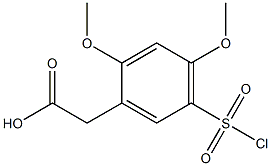 [5-(chlorosulfonyl)-2,4-dimethoxyphenyl]acetic acid Structure