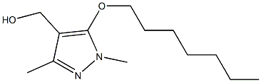 [5-(heptyloxy)-1,3-dimethyl-1H-pyrazol-4-yl]methanol Structure