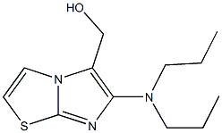 [6-(dipropylamino)imidazo[2,1-b][1,3]thiazol-5-yl]methanol,,结构式