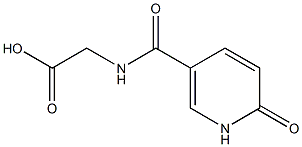 {[(6-oxo-1,6-dihydropyridin-3-yl)carbonyl]amino}acetic acid Structure