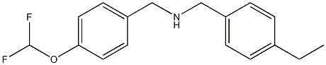 {[4-(difluoromethoxy)phenyl]methyl}[(4-ethylphenyl)methyl]amine
