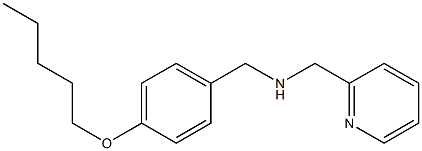 {[4-(pentyloxy)phenyl]methyl}(pyridin-2-ylmethyl)amine Struktur