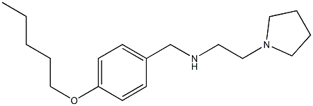 {[4-(pentyloxy)phenyl]methyl}[2-(pyrrolidin-1-yl)ethyl]amine Struktur