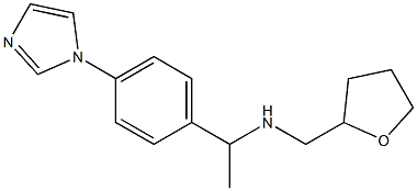 {1-[4-(1H-imidazol-1-yl)phenyl]ethyl}(oxolan-2-ylmethyl)amine Structure