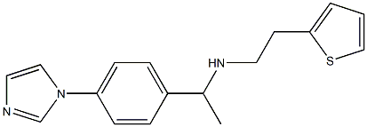 {1-[4-(1H-imidazol-1-yl)phenyl]ethyl}[2-(thiophen-2-yl)ethyl]amine