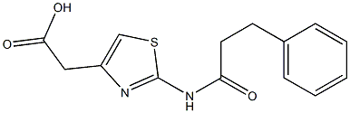 {2-[(3-phenylpropanoyl)amino]-1,3-thiazol-4-yl}acetic acid