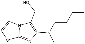 {6-[butyl(methyl)amino]imidazo[2,1-b][1,3]thiazol-5-yl}methanol,,结构式