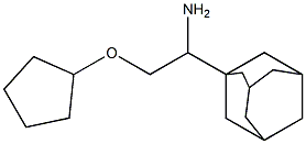 1-(1-adamantyl)-2-(cyclopentyloxy)ethanamine Structure