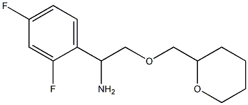 1-(2,4-difluorophenyl)-2-(oxan-2-ylmethoxy)ethan-1-amine Struktur