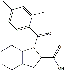 1-(2,4-dimethylbenzoyl)octahydro-1H-indole-2-carboxylic acid Structure