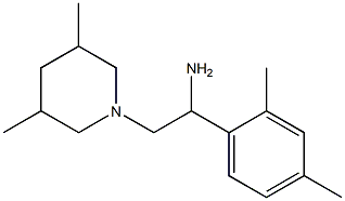 1-(2,4-dimethylphenyl)-2-(3,5-dimethylpiperidin-1-yl)ethan-1-amine