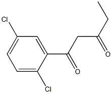 1-(2,5-dichlorophenyl)pentane-1,3-dione Structure