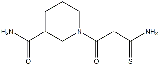 1-(2-carbamothioylacetyl)piperidine-3-carboxamide Structure