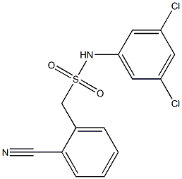1-(2-cyanophenyl)-N-(3,5-dichlorophenyl)methanesulfonamide,,结构式