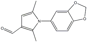 1-(2H-1,3-benzodioxol-5-yl)-2,5-dimethyl-1H-pyrrole-3-carbaldehyde Structure