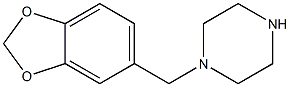 1-(2H-1,3-benzodioxol-5-ylmethyl)piperazine Struktur