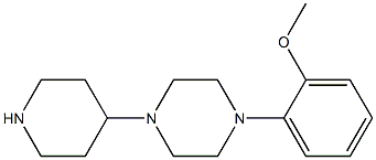 1-(2-methoxyphenyl)-4-piperidin-4-ylpiperazine Struktur