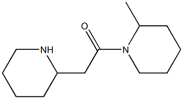 1-(2-methylpiperidin-1-yl)-2-(piperidin-2-yl)ethan-1-one Struktur