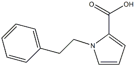 1-(2-phenylethyl)-1H-pyrrole-2-carboxylic acid Struktur
