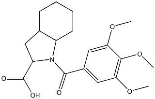 1-(3,4,5-Trimethoxy-benzoyl)-octahydro-indole-2-carboxylic acid Structure