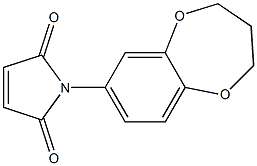 1-(3,4-dihydro-2H-1,5-benzodioxepin-7-yl)-2,5-dihydro-1H-pyrrole-2,5-dione Structure