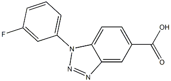1-(3-fluorophenyl)-1H-1,2,3-benzotriazole-5-carboxylic acid Structure