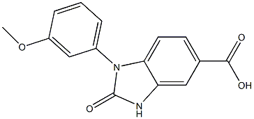 1-(3-methoxyphenyl)-2-oxo-2,3-dihydro-1H-1,3-benzodiazole-5-carboxylic acid Struktur