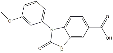 1-(3-methoxyphenyl)-2-oxo-2,3-dihydro-1H-1,3-benzodiazole-5-carboxylic acid Structure