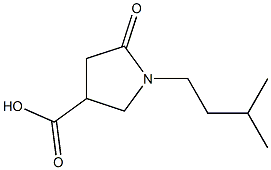 1-(3-methylbutyl)-5-oxopyrrolidine-3-carboxylic acid Structure