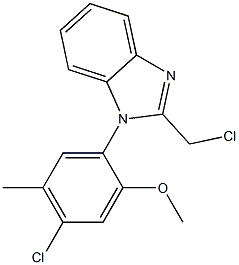 1-(4-chloro-2-methoxy-5-methylphenyl)-2-(chloromethyl)-1H-1,3-benzodiazole Structure