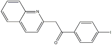 1-(4-iodophenyl)-2-(quinolin-2-yl)ethan-1-one Struktur