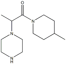 1-(4-methylpiperidin-1-yl)-2-(piperazin-1-yl)propan-1-one Structure