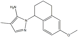 1-(6-methoxy-1,2,3,4-tetrahydronaphthalen-1-yl)-4-methyl-1H-pyrazol-5-amine