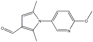 1-(6-methoxypyridin-3-yl)-2,5-dimethyl-1H-pyrrole-3-carbaldehyde Structure
