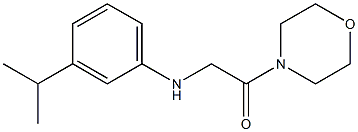 1-(morpholin-4-yl)-2-{[3-(propan-2-yl)phenyl]amino}ethan-1-one Structure