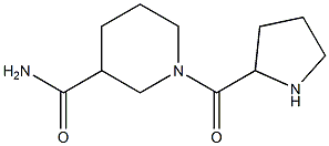 1-(pyrrolidin-2-ylcarbonyl)piperidine-3-carboxamide Structure