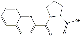 1-(quinolin-2-ylcarbonyl)pyrrolidine-2-carboxylic acid Structure