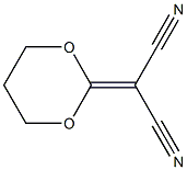 1,3-dioxan-2-ylidenemalononitrile Struktur