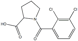 1-[(2,3-dichlorophenyl)carbonyl]pyrrolidine-2-carboxylic acid 结构式