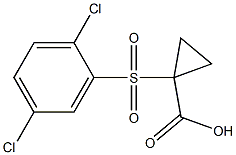 1-[(2,5-dichlorophenyl)sulfonyl]cyclopropanecarboxylic acid Structure
