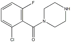1-[(2-chloro-6-fluorophenyl)carbonyl]piperazine Structure