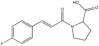 1-[(2E)-3-(4-fluorophenyl)prop-2-enoyl]pyrrolidine-2-carboxylic acid