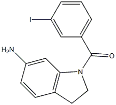 1-[(3-iodophenyl)carbonyl]-2,3-dihydro-1H-indol-6-amine Struktur
