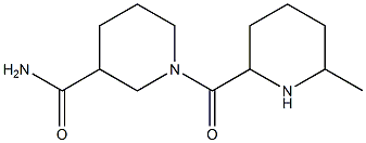 1-[(6-methylpiperidin-2-yl)carbonyl]piperidine-3-carboxamide 结构式