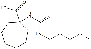 1-[(pentylcarbamoyl)amino]cycloheptane-1-carboxylic acid