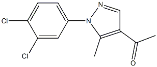 1-[1-(3,4-dichlorophenyl)-5-methyl-1H-pyrazol-4-yl]ethan-1-one Structure