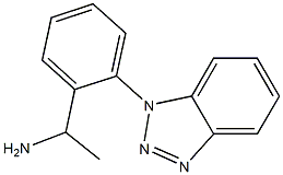 1-[2-(1H-1,2,3-benzotriazol-1-yl)phenyl]ethan-1-amine Struktur