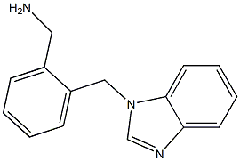 1-[2-(1H-benzimidazol-1-ylmethyl)phenyl]methanamine Struktur