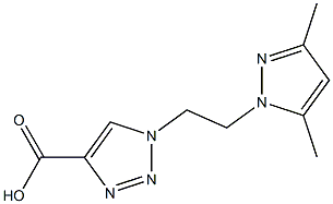 1-[2-(3,5-dimethyl-1H-pyrazol-1-yl)ethyl]-1H-1,2,3-triazole-4-carboxylic acid