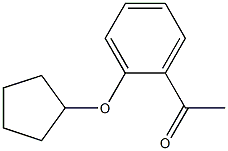 1-[2-(cyclopentyloxy)phenyl]ethanone Structure